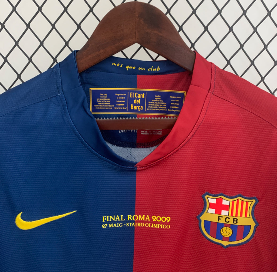 Retro Barcelona 2008/09 Home Manga larga