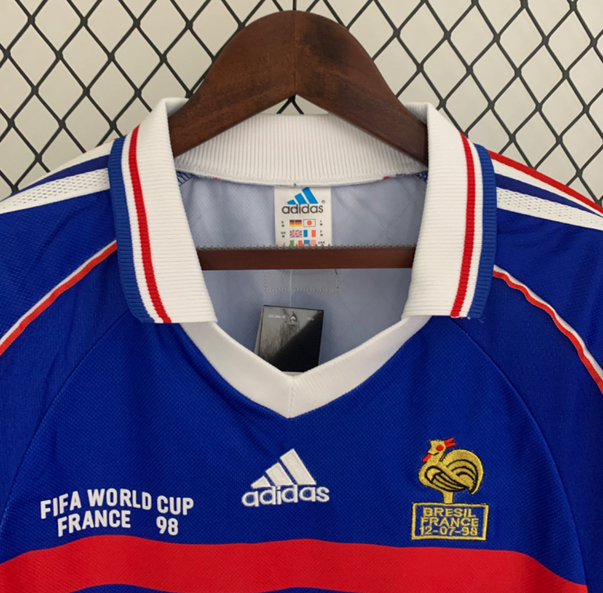 Retro Francia 1998 Copa del Mundo Manga Larga